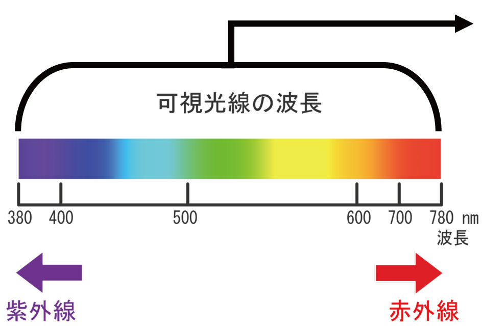 可視光線の円上